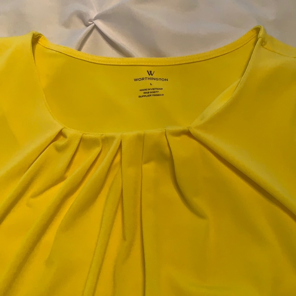 Sleeveless Yellow Shirt